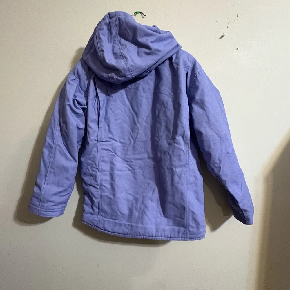 Blue Mountain Junior Girls'‎ Sherpa-Lined Hooded Jacket Lavender large 14/16